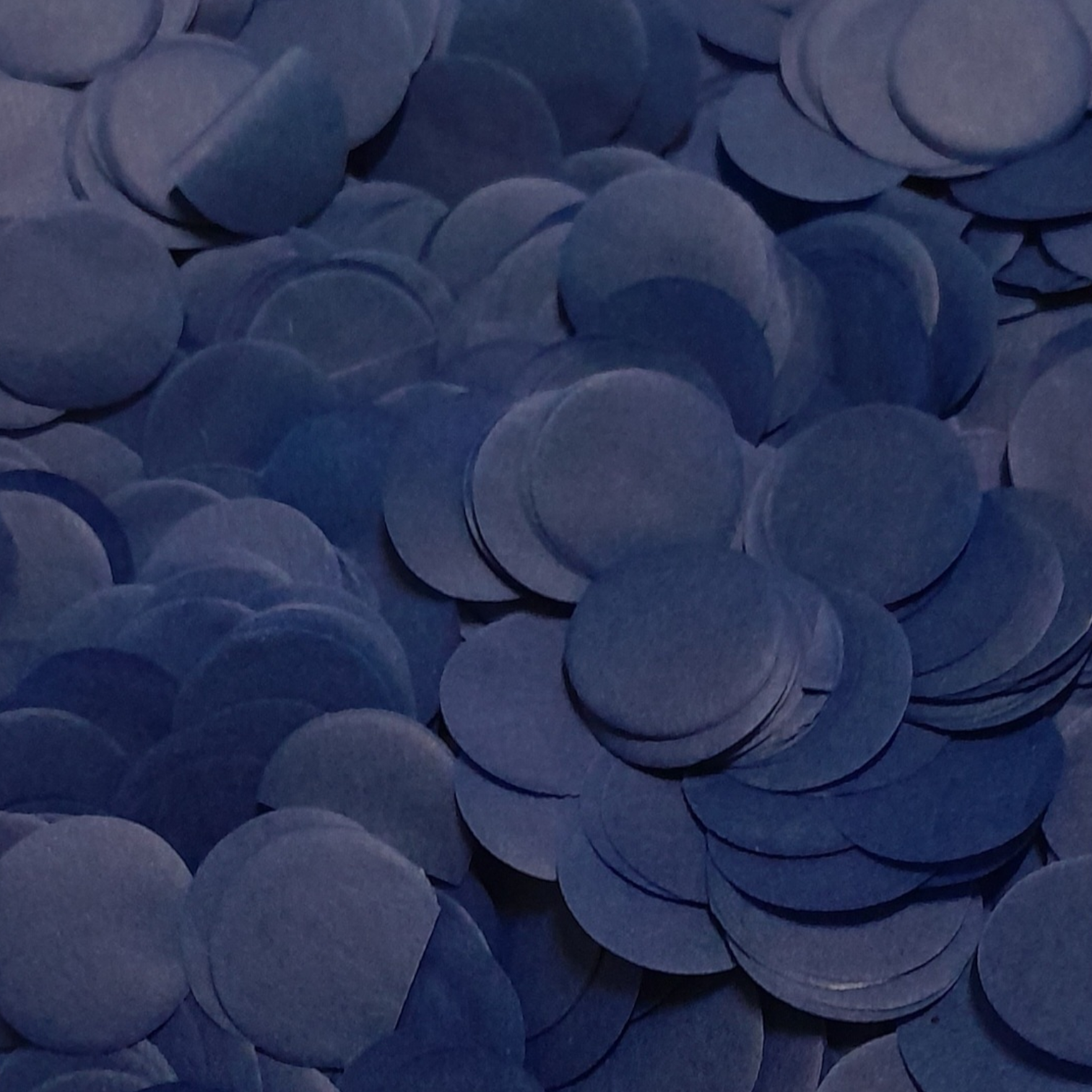 Navy Blue Tissue Paper Confetti Circles