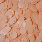 Peach Coloured Tissue Paper Confetti Circles