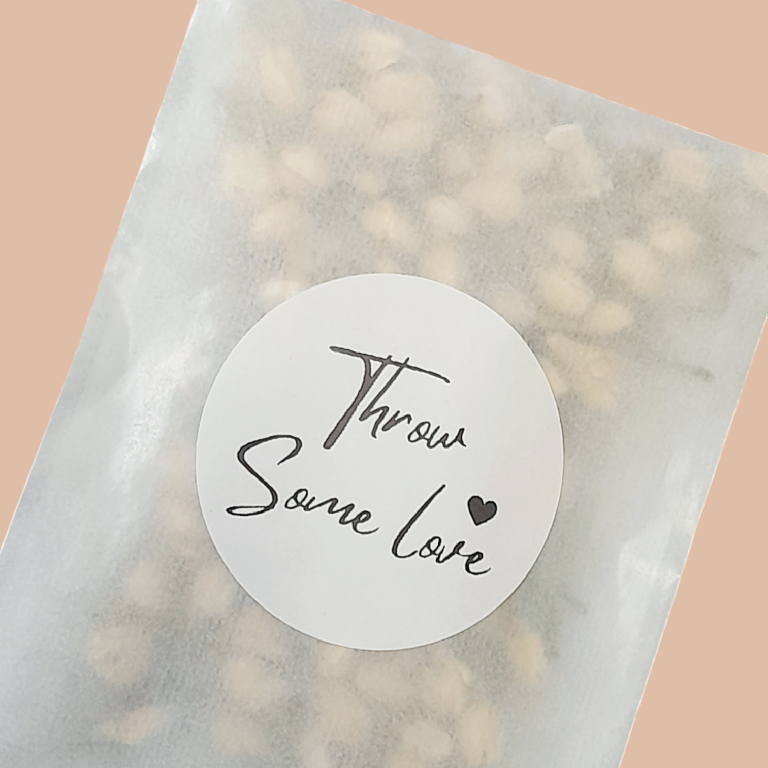 Throw Some Love Confetti Bag & Sticker Set