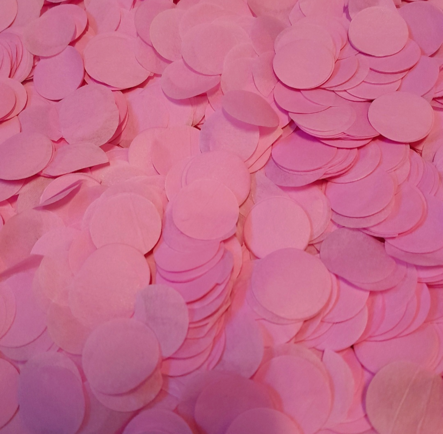 Pink Tissue Paper Confetti Circles