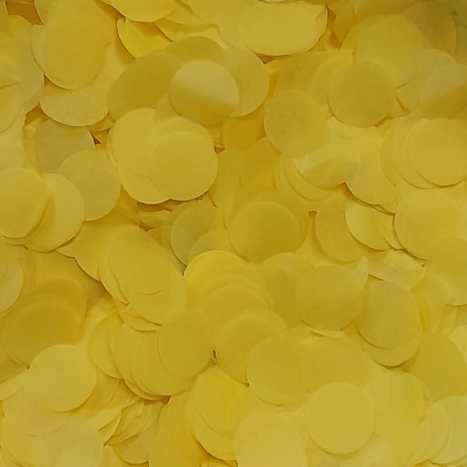 Yellow Tissue Paper Confetti Circles