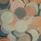 Peach, Cream & Grey Large Tissue Paper Confetti Circles