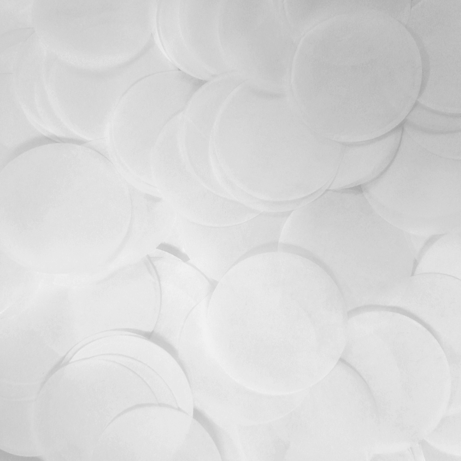 White Large Tissue Paper Confetti Circles